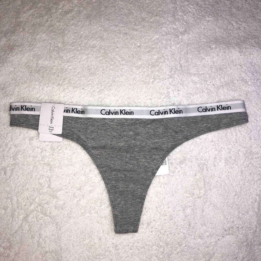 NEW Calvin Klein Grey Thong